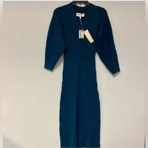 NWT Mara Hoffman Knit Samira Ribbed Sweater Dress, Size XXS